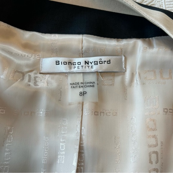 Bianca Nygard Striped Longline Blazer Sz 8P EUC - Picture 5 of 12